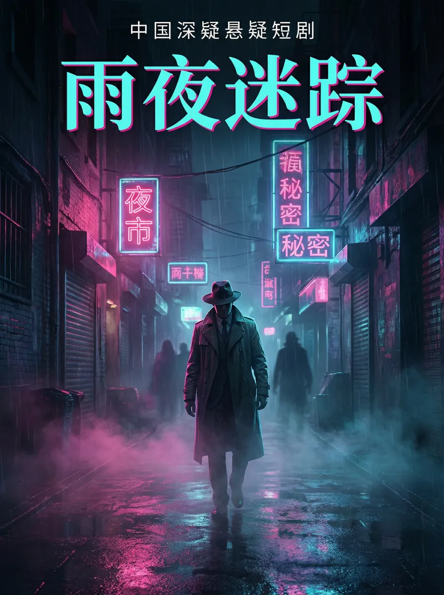 死神蘑菇 悬疑追踪短剧 - 雨夜迷踪海报